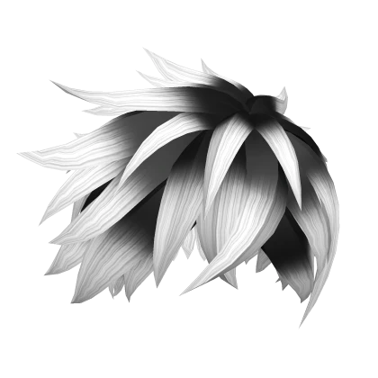 black white messy hair anime season 16