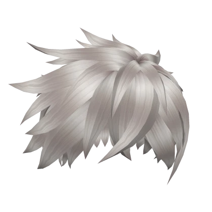 silver messy hair anime season 16