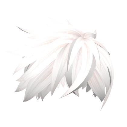 white messy hair anime season 16