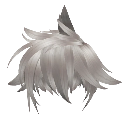 silver messy hair anime season 17