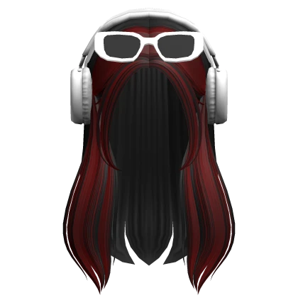 Preppy Hair W/ Accessories (Black & Red)