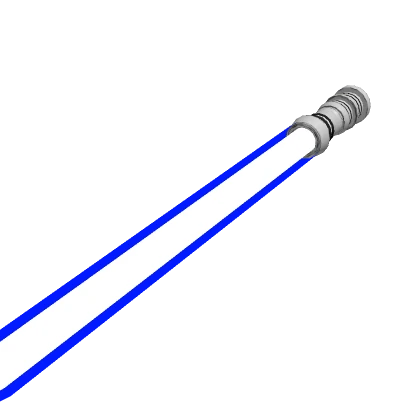 Holdable Dark Blue Dual-Bladed Laser Sword (TOP)