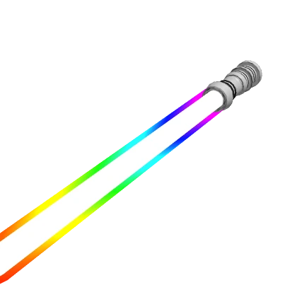 Holdable Rainbow Dual-Bladed Laser Sword (TOP)