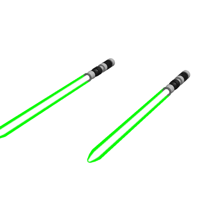 Holdable Dual Green Laser Swords Light