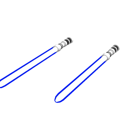 Holdable Dual Dark Blue Laser Swords Light