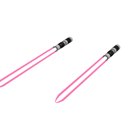 Holdable Dual Pink Laser Swords Light