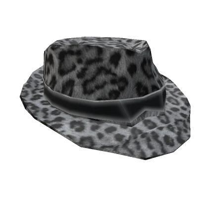 White Leopard Fedora