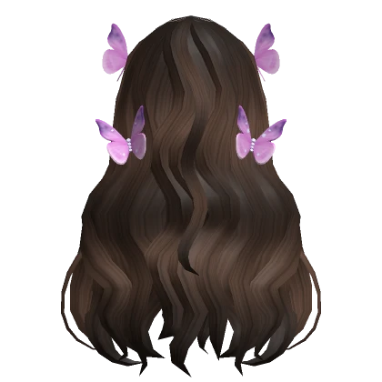 Olivia Rodrigo butterfly clips long wavy hairstyle