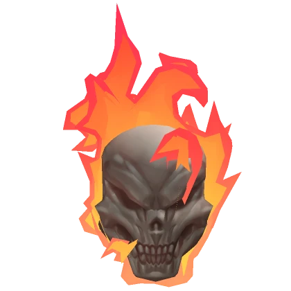 Red Flame Skull