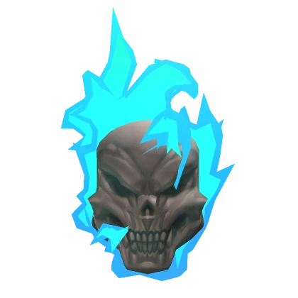 Blue Flame Skull