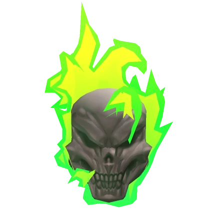 Green Flame Skull