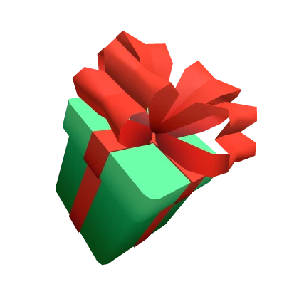 Lovely Green Red Wrapped Waist Present