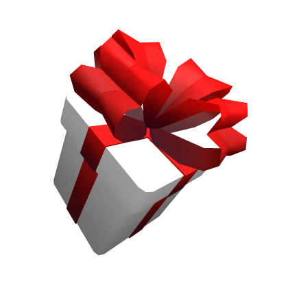 Lovely Red White Wrapped Waist Present