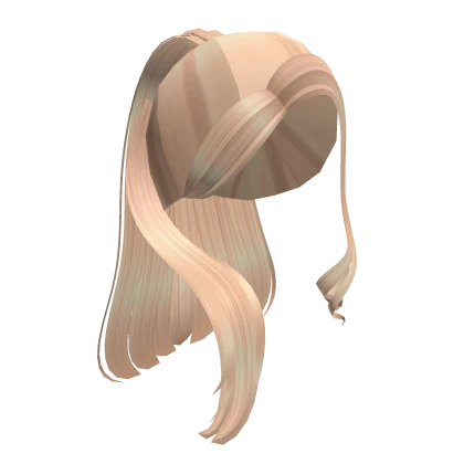 Cute messy high blonde ponytail