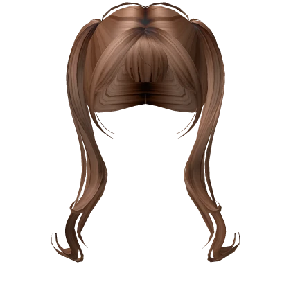 Cute Kawaii Pigtails in Brown