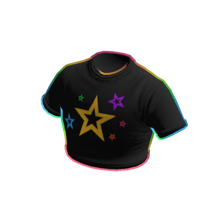 Rainbow Star Crop Top