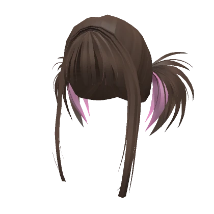 Spiky Punk Ponytails In Brown n Pink