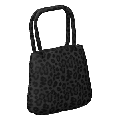 1.0 Leopard Tote Bag Gyaru Black