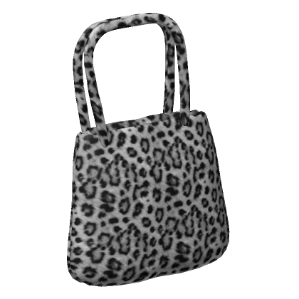 1.0 Leopard Tote Bag Gyaru Grey