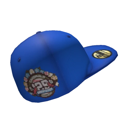 Blue Fitted Baseball Cap