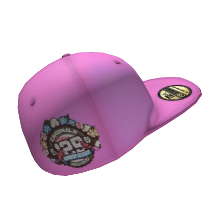 Pink Fitted Baseball Cap
