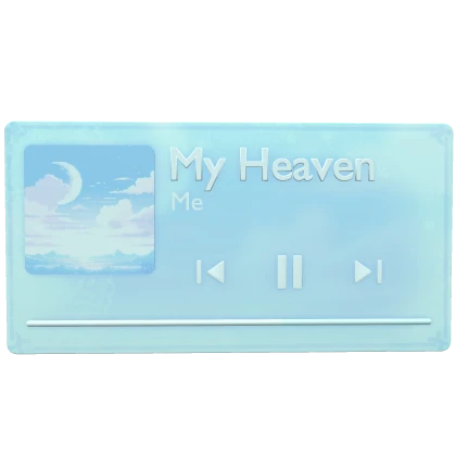 ♡ Aesthetic Music Banner (Blue)