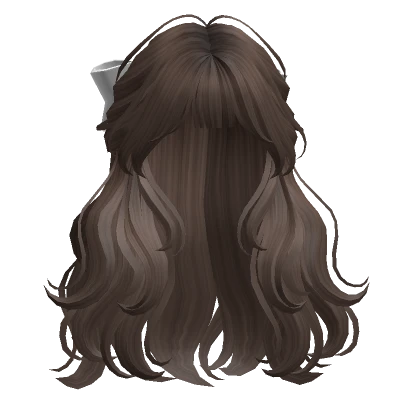 Half-up Hair w/ Ribbon(Brown)