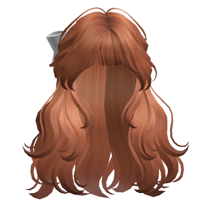 Half-up Hair w/ Ribbon(Ginger)