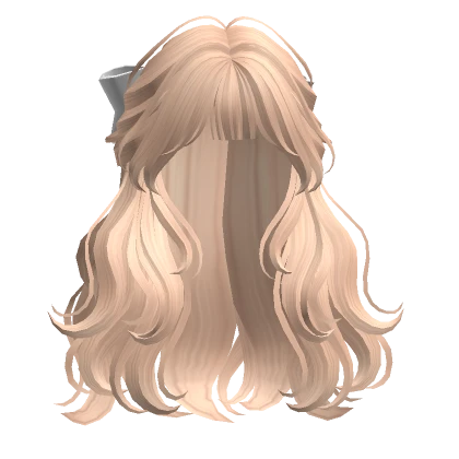 Half-up Hair w/ Ribbon(Blonde)