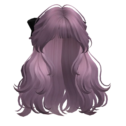 Half-up Hair w/ Ribbon(Purple2)