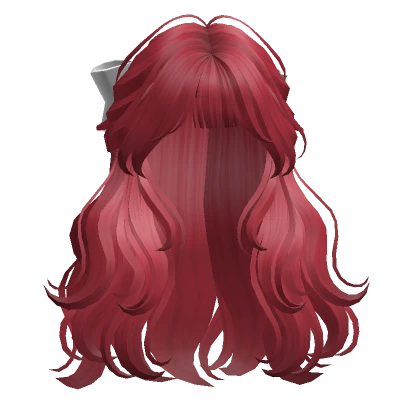 Half-up Hair w/ Ribbon(Red)