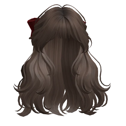 Half-up Hair w/ Ribbon(Christmas)