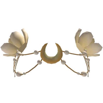 Flower Tiara with Moon