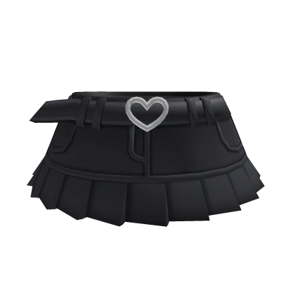 Y2K Black Denim Skirt (Chibi Doll Girl)