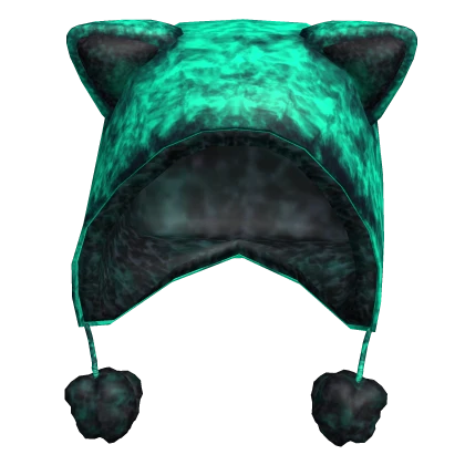 Cat Ears Winter Hood Teal