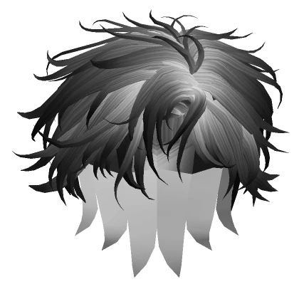 Anime Stylish Hair in Black & White