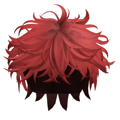 Cool Anime Boy Styled Hair in Red