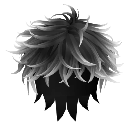 Spiky & Messy Anime Hair(Black&White)