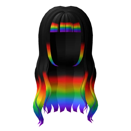 Beautiful Wavy Rainbow Hair