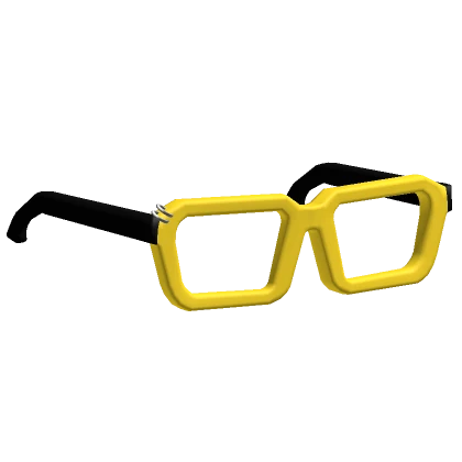 Yellow Oversized Pierced Glasses (Low)