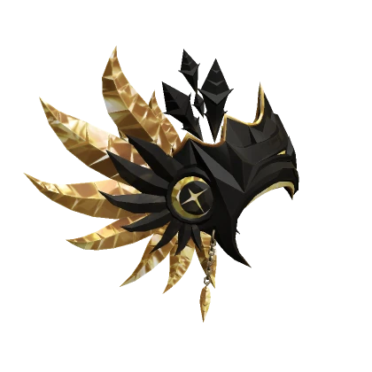 Golden Crystalline Feather Helm