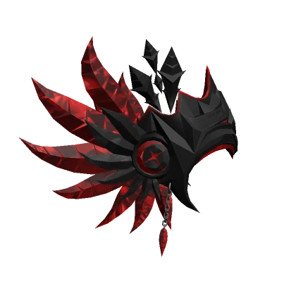 Blood Crystalline Feather Helm