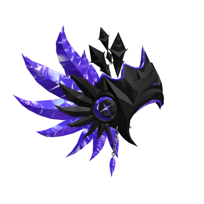 Amethyst Crystalline Feather Helm