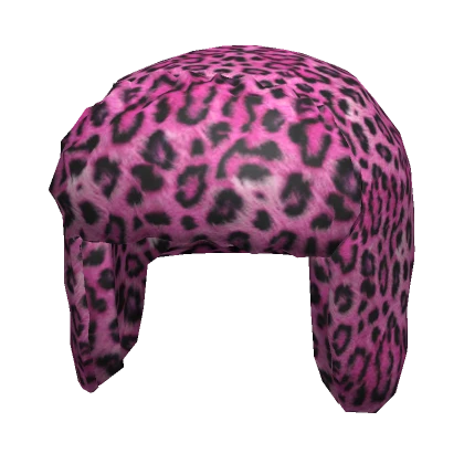 Leopard Ushanka (Pink)