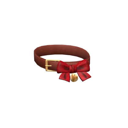 Christmas Collar Red Gold