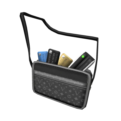 Designer Crossbody Bag w/ Cards & MSR