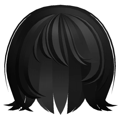 † wispy short fairy haircut black