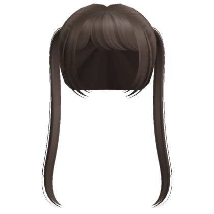 † adorable simple thin pigtails brown