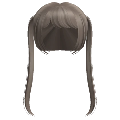 † adorable simple thin pigtails dust brown