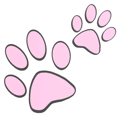 Kitty Paws Face Sticker